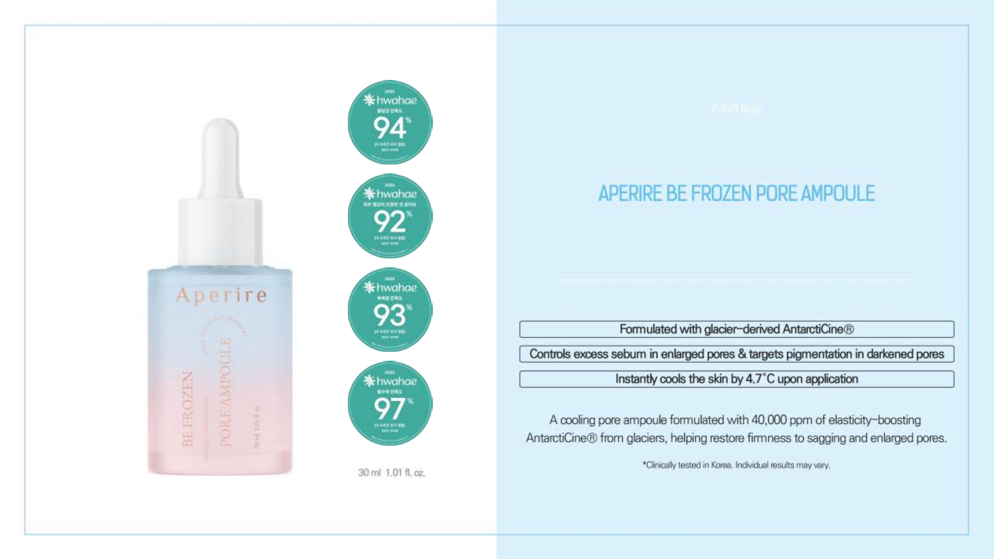 Aperire Be Frozen Pore Amplule